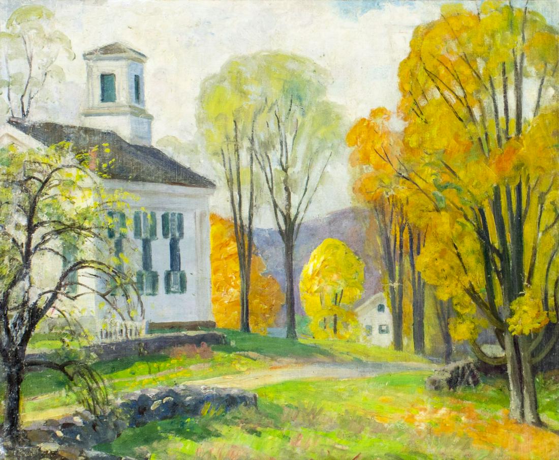 ATTRIB Harold Dunbar (MA,1882-1953) oil painting (1 of 10)