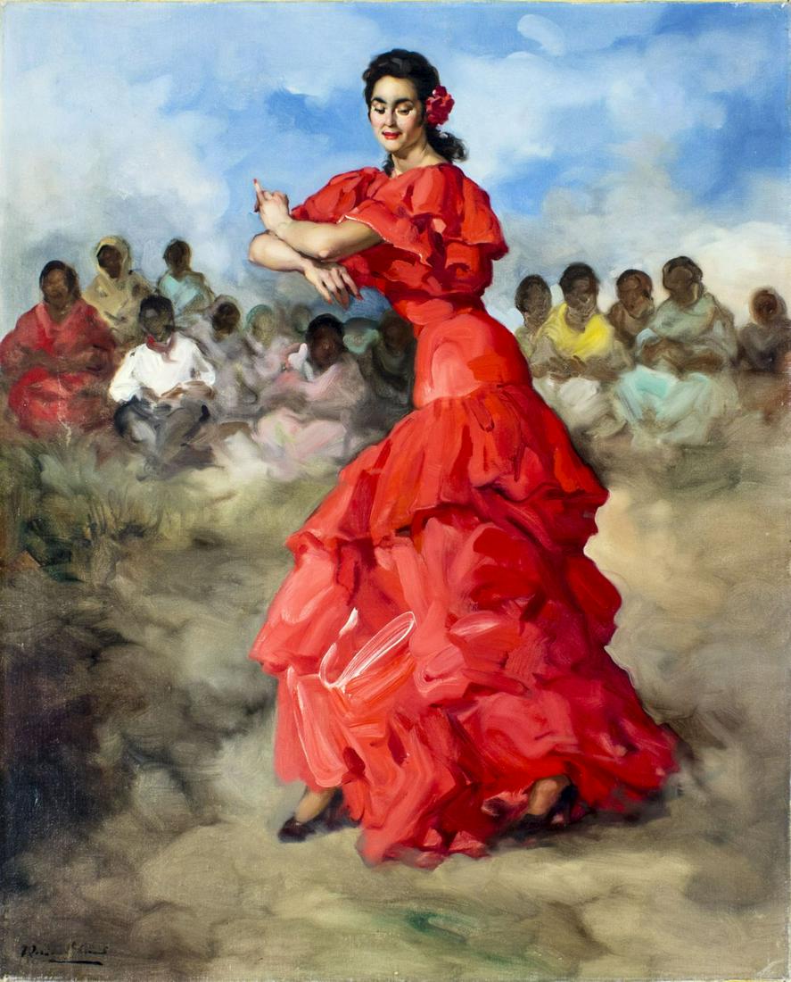 Francisco Sanchez Clement (Spain,1893-1968) oil painting (1 of 12)