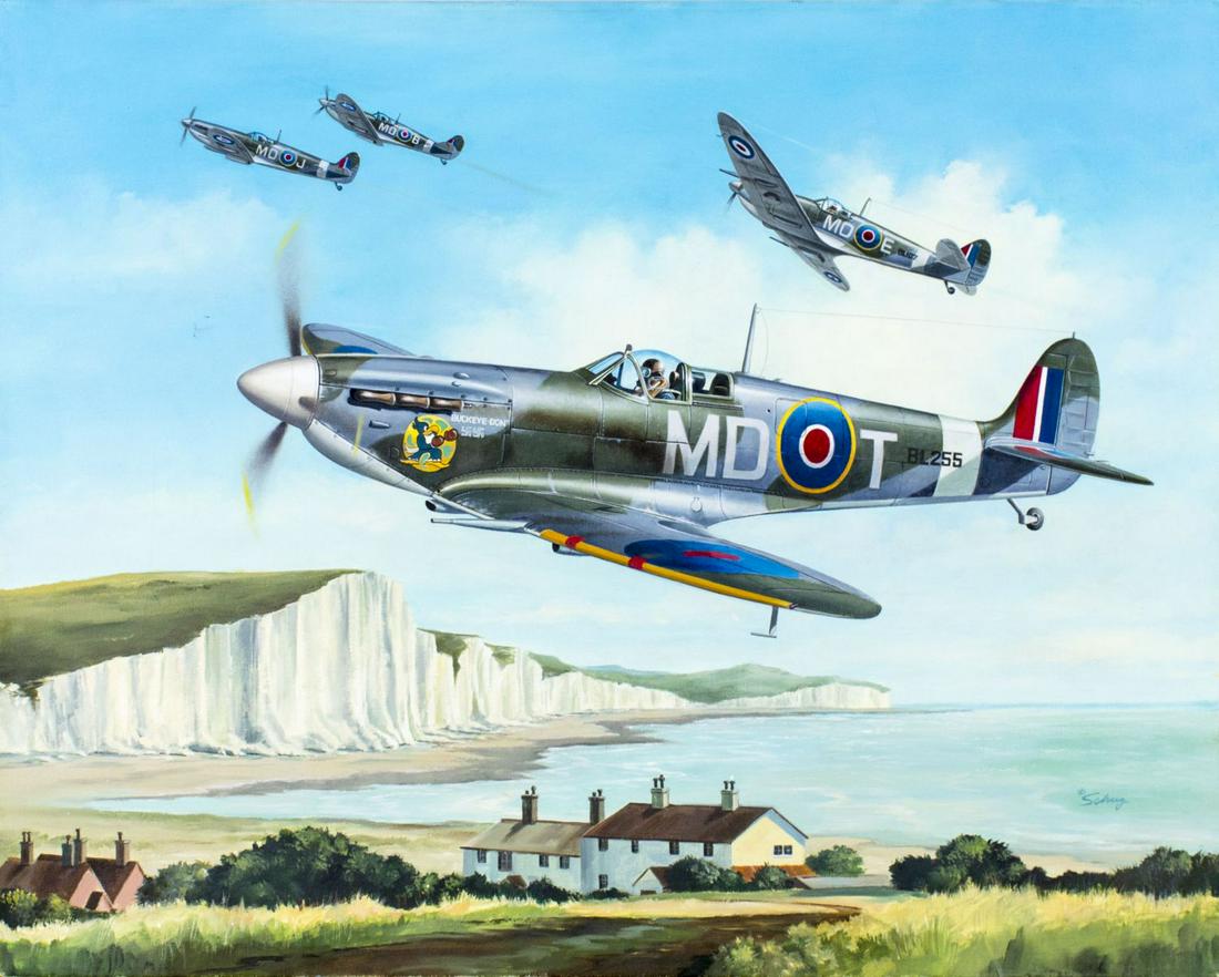 Sonny Schug (US,b 1937) acrylic painting (1 of 12)