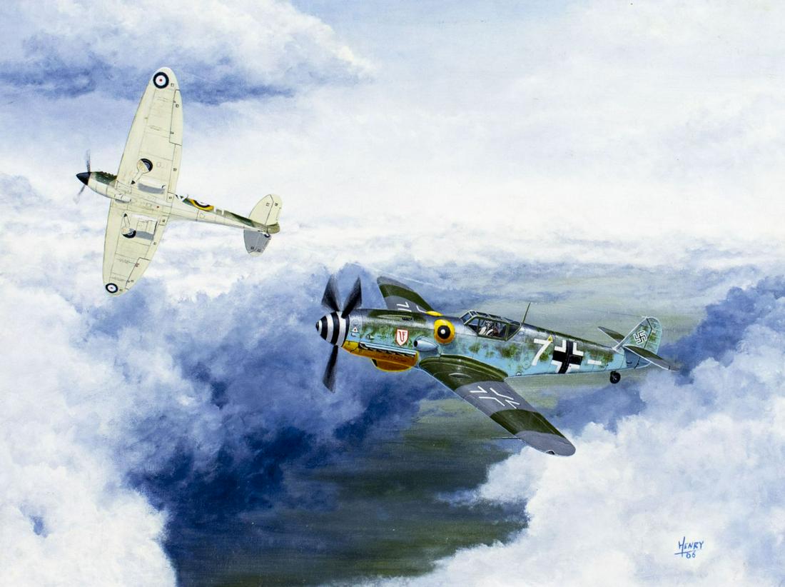 Henry (US,20/21C) oil painting (1 of 12)