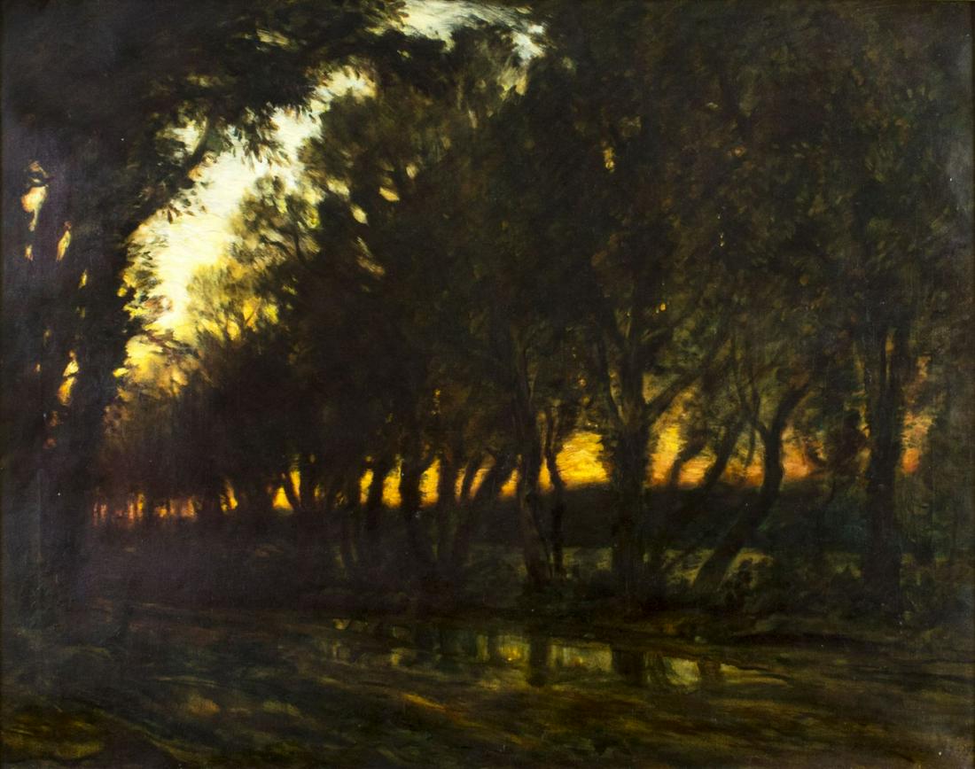 Frederick Clark (NJ,NY,1862-1947) oil painting antique (1 of 16)