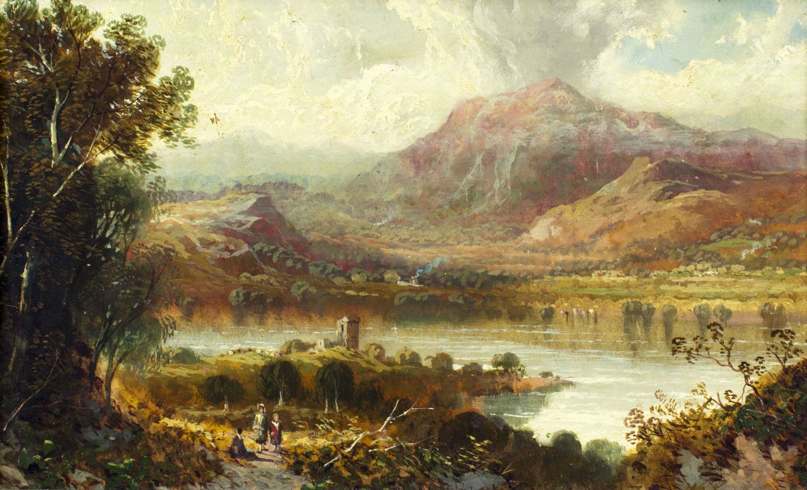 Antique early 20C European oil painting (1 of 12)