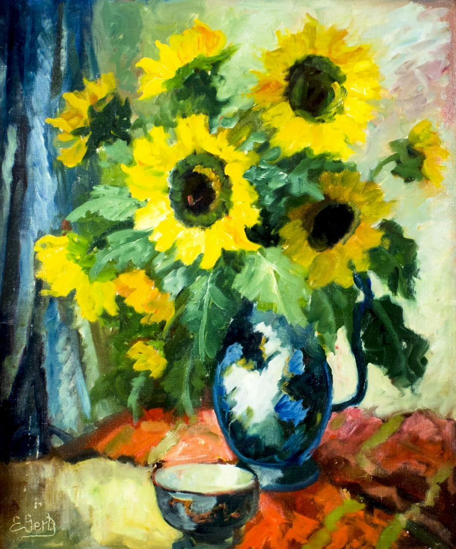 Edith Gert (Denmark,1906-1970) oil painting (1 of 12)