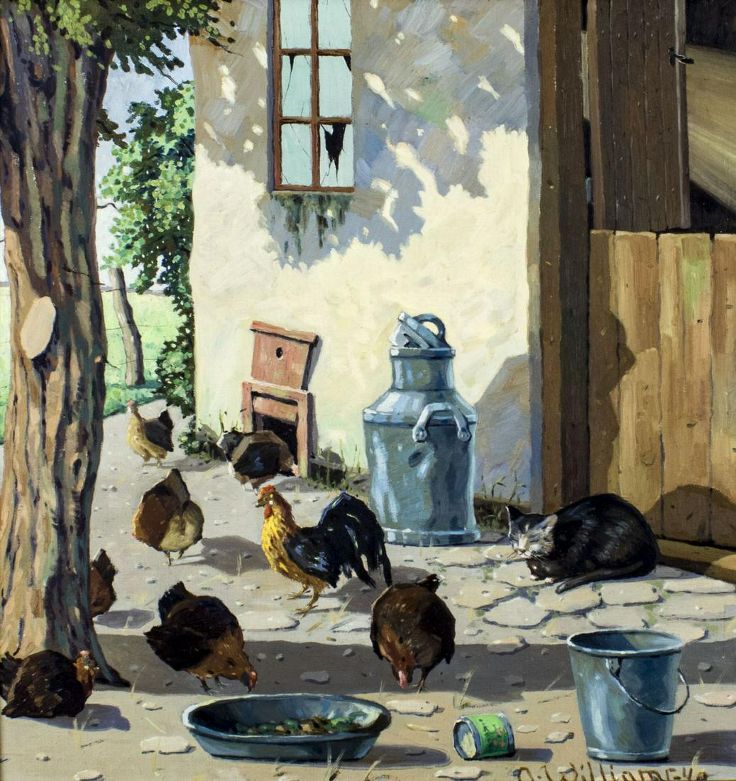 N Williams (US,mid 20C) oil painting (1 of 12)