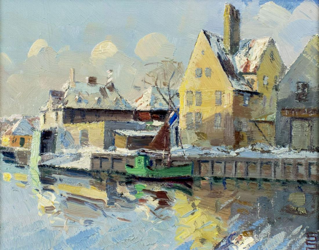 Vintage 20C Danish oil painting (1 of 11)