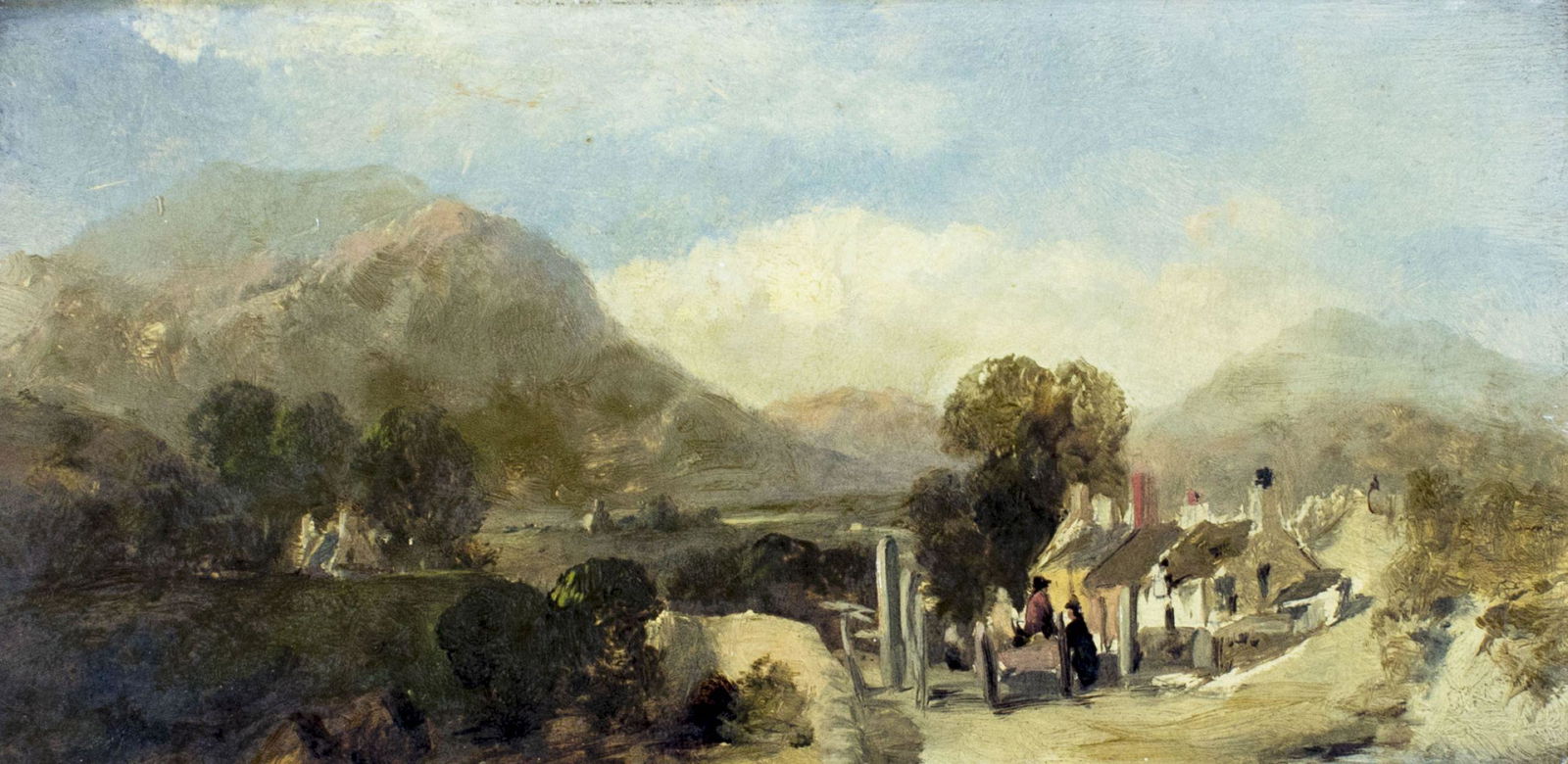 John Wright Oakes (UK,1820-1887) oil painting antique (1 of 16)