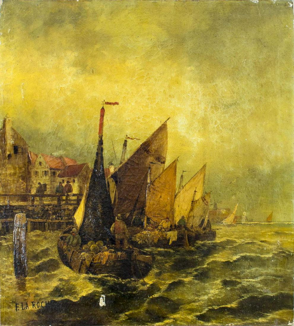 F La Roche (Europe,19C) oil painting antique (1 of 11)