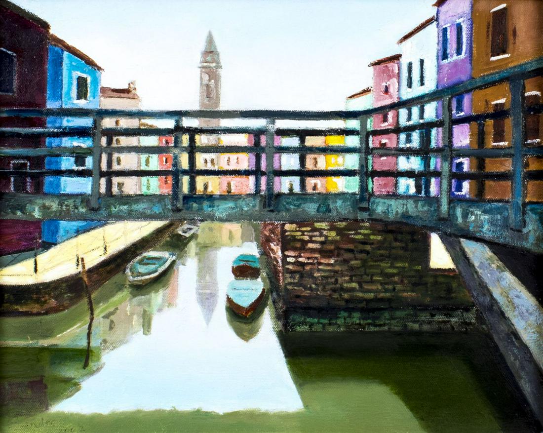 Sandro Diani (Italy,1937-2017) oil painting (1 of 12)