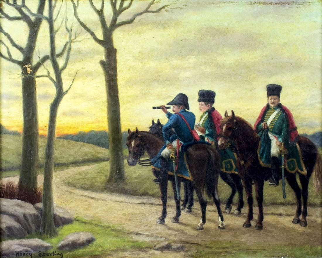 Henry Sterling (Europe,19C) oil painting antique (1 of 13)