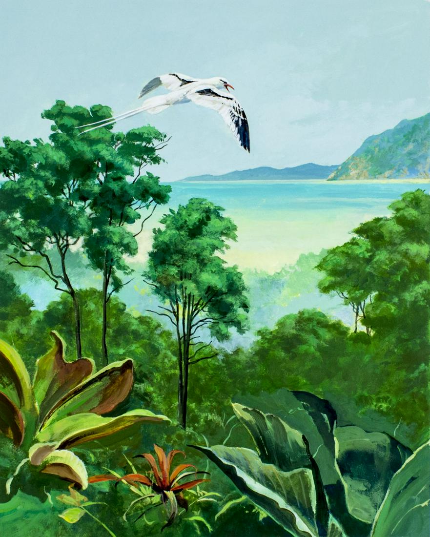 John Swatsley (US,b 1937) gouache painting (1 of 12)