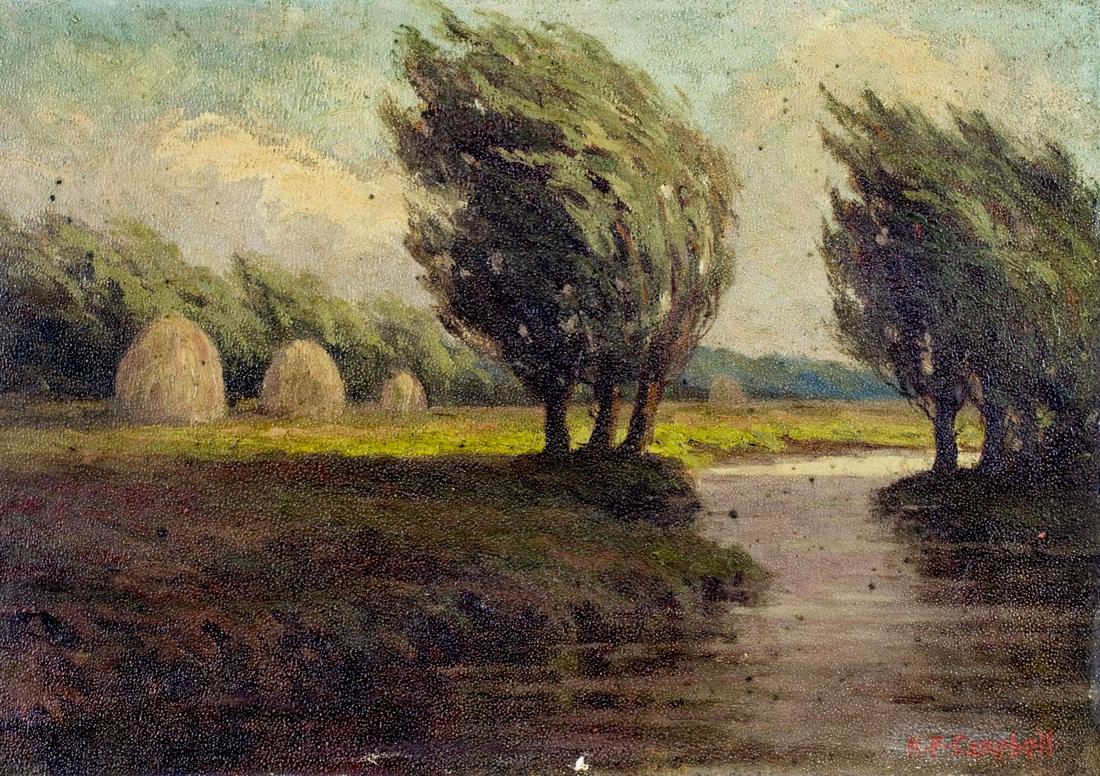 K P Campbell (MA,19/20C) oil painting (1 of 12)