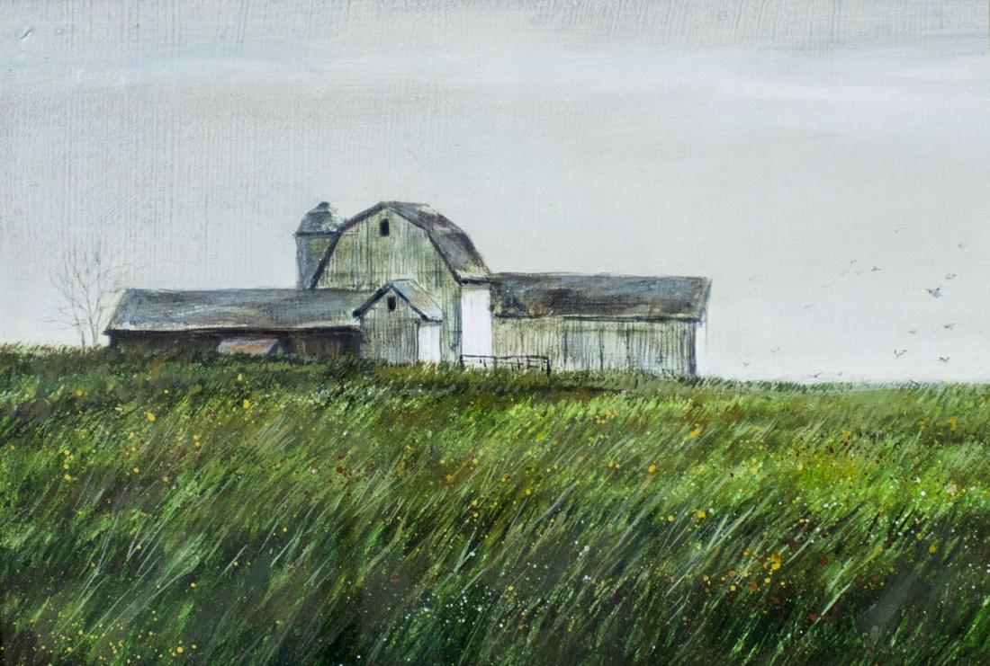 Rita Mach Skoczen (MI,FL,20C) acrylic painting (1 of 12)