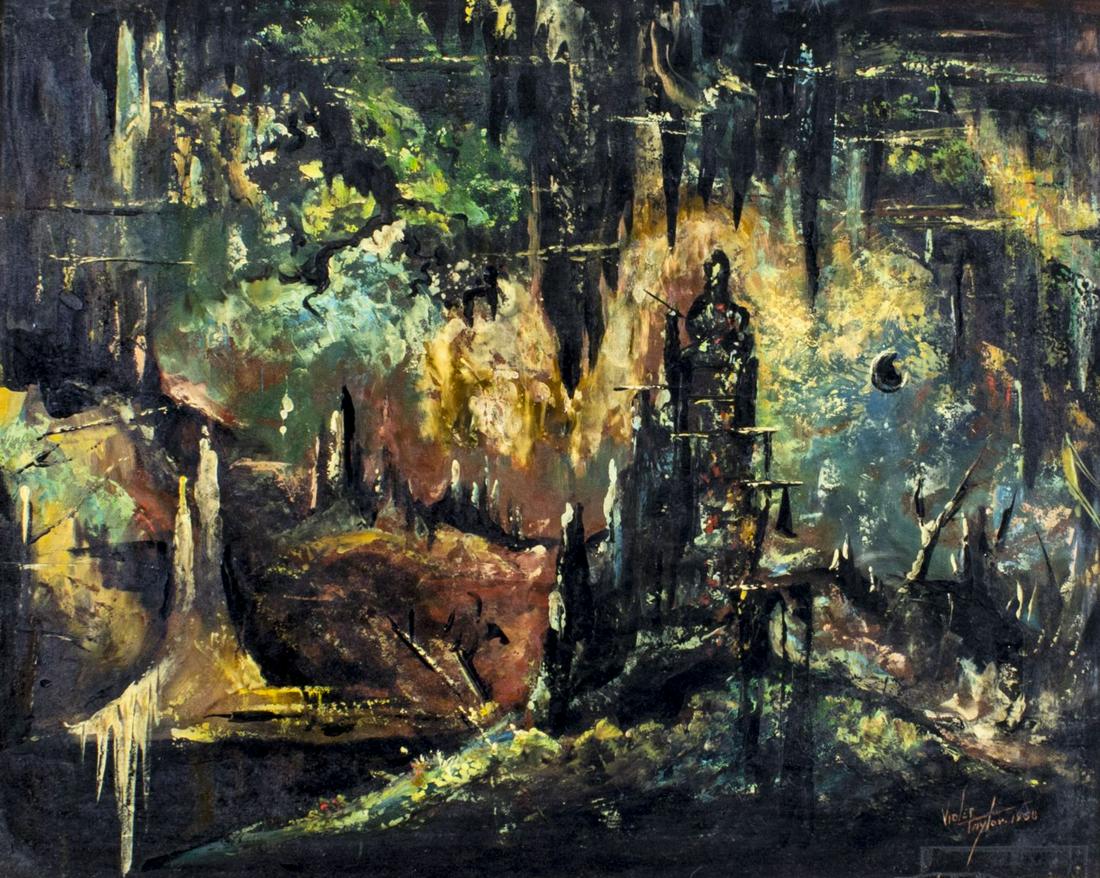 Violet Taylor (TX,CA,mid 20C) oil painting (1 of 12)