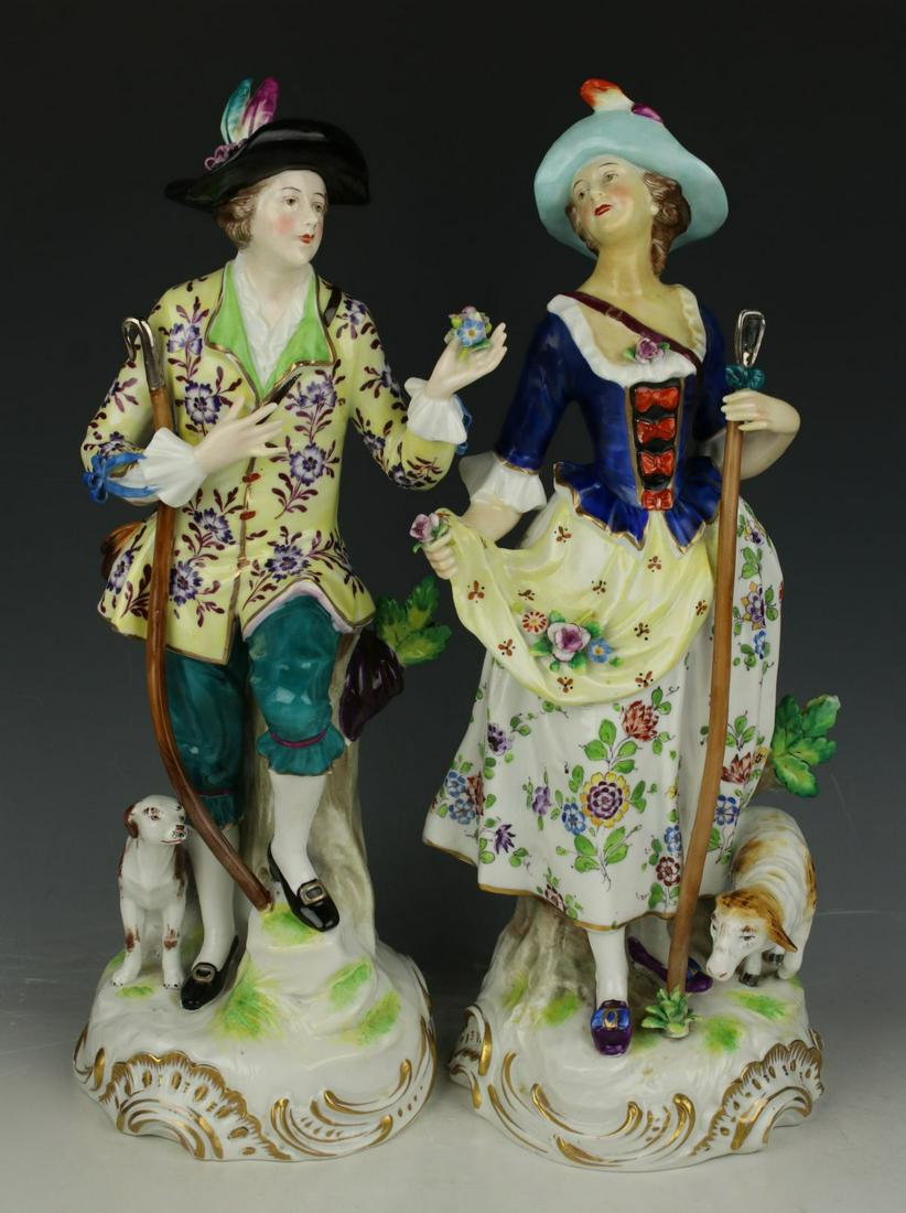 Sitzendorf figurines "Shepherd & Shepherdess" (1 of 10)