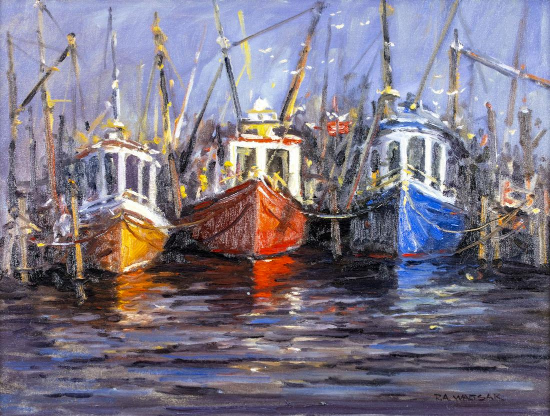 Robert Waltsak (NJ,b 1944) oil painting (1 of 12)