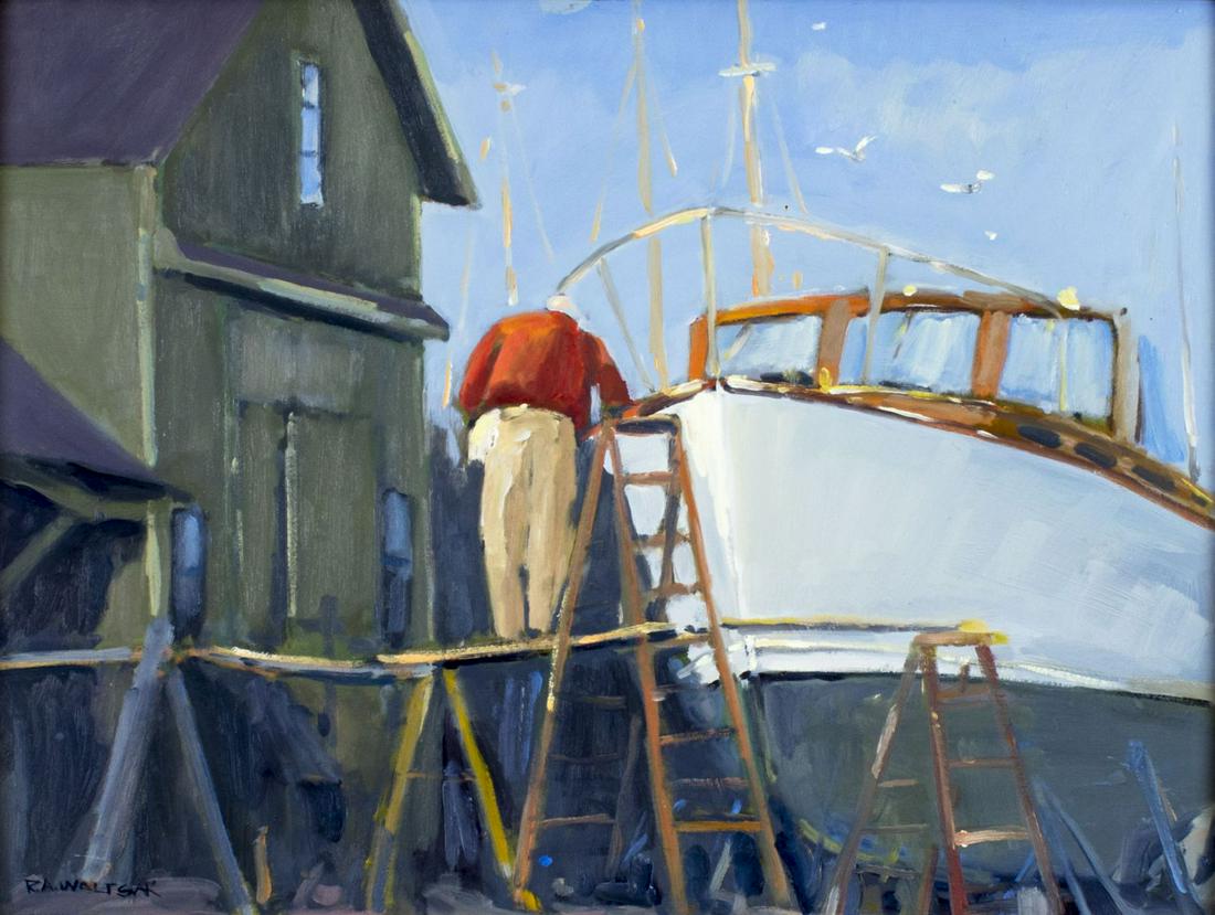 Robert Waltsak (NJ,b 1944) oil painting (1 of 12)