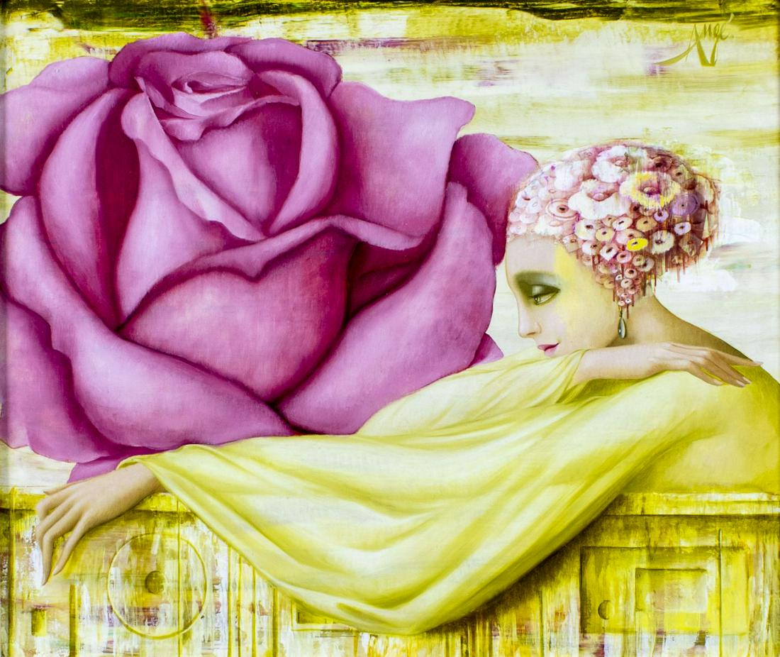 Philippe Auge (France,1935-?) oil painting (1 of 15)