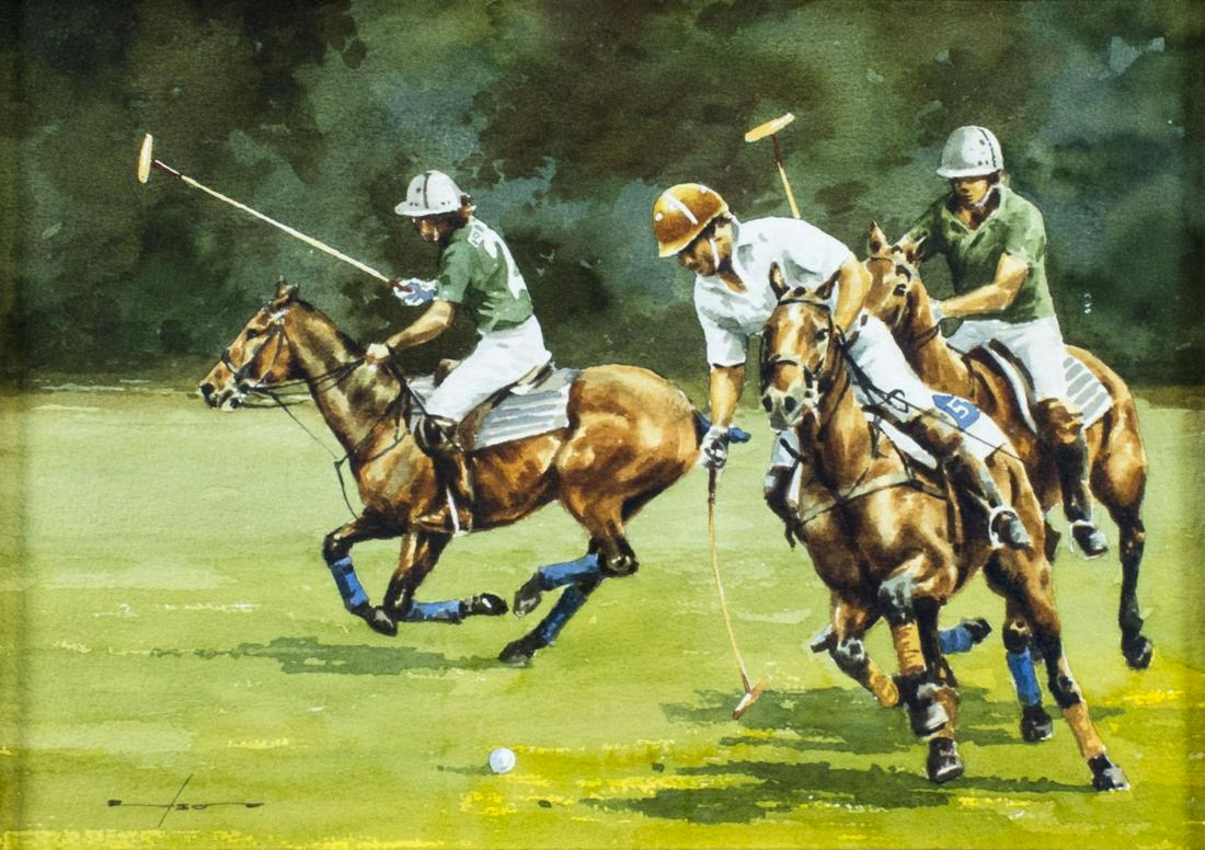 Tso (UK,20C) watercolor painting (1 of 11)