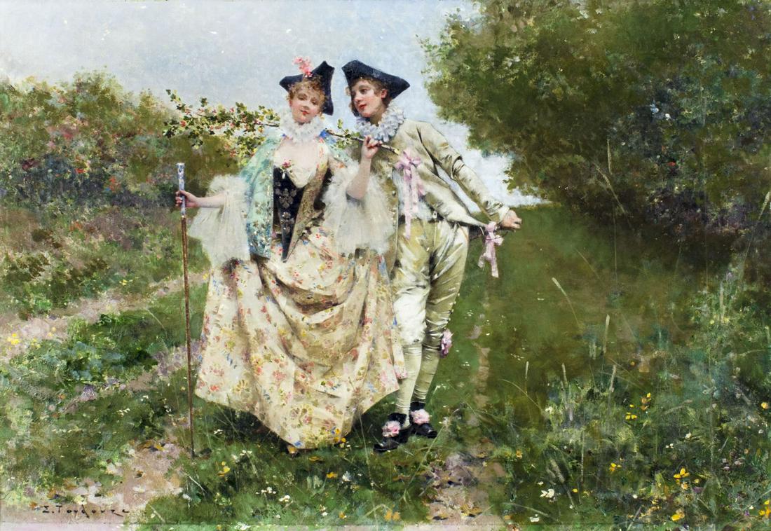 Edouard Toudouze (French,1848-1907) oil painting antique (1 of 19)