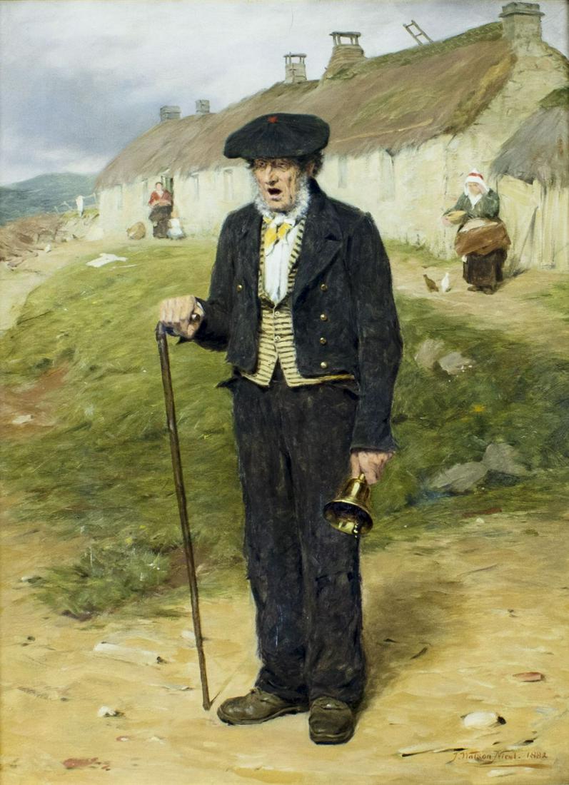 John Watson Nicol (UK,1856-1926) oil painting antique (1 of 18)