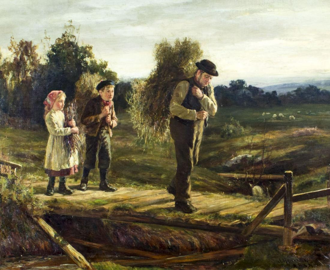 James Hamilton (UK,1853-1894) oil painting antique (1 of 12)