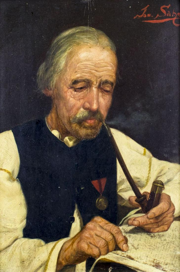 Josef Seche (German,1880-1948) oil painting antique (1 of 11)