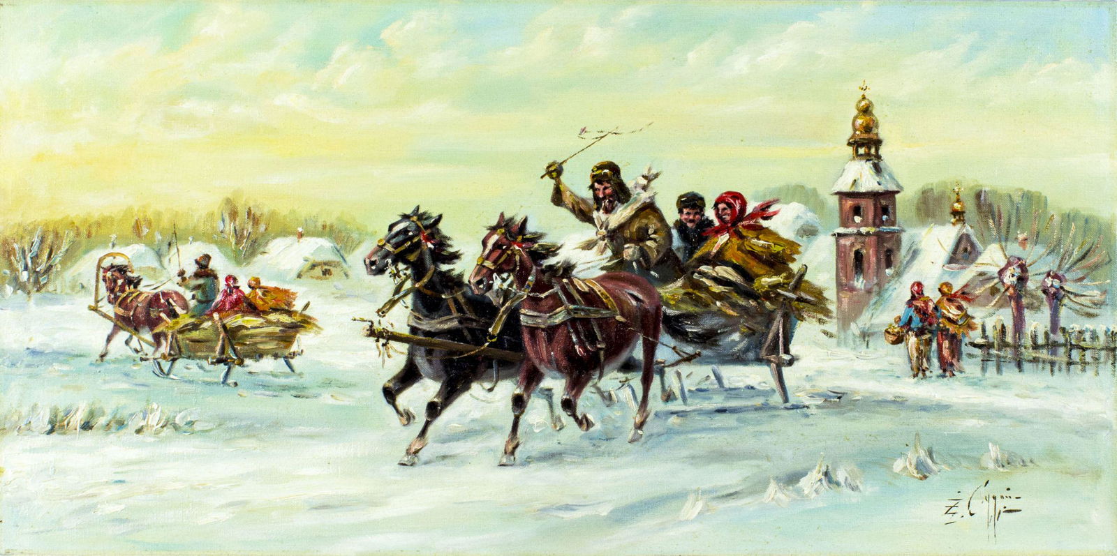 Z Cygan (Poland,1890-?) oil painting (1 of 12)