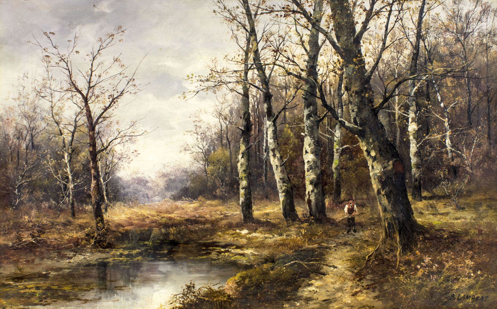 Karl Kaufmann (Germany,Austria,1843-1905) oil painting antique (1 of 14)