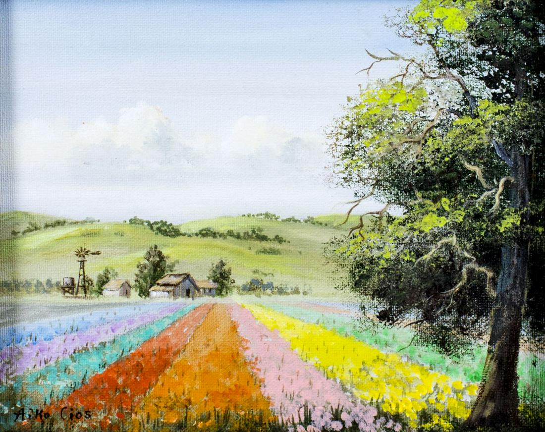 Aiko Cios (CA,20C) oil painting (1 of 12)