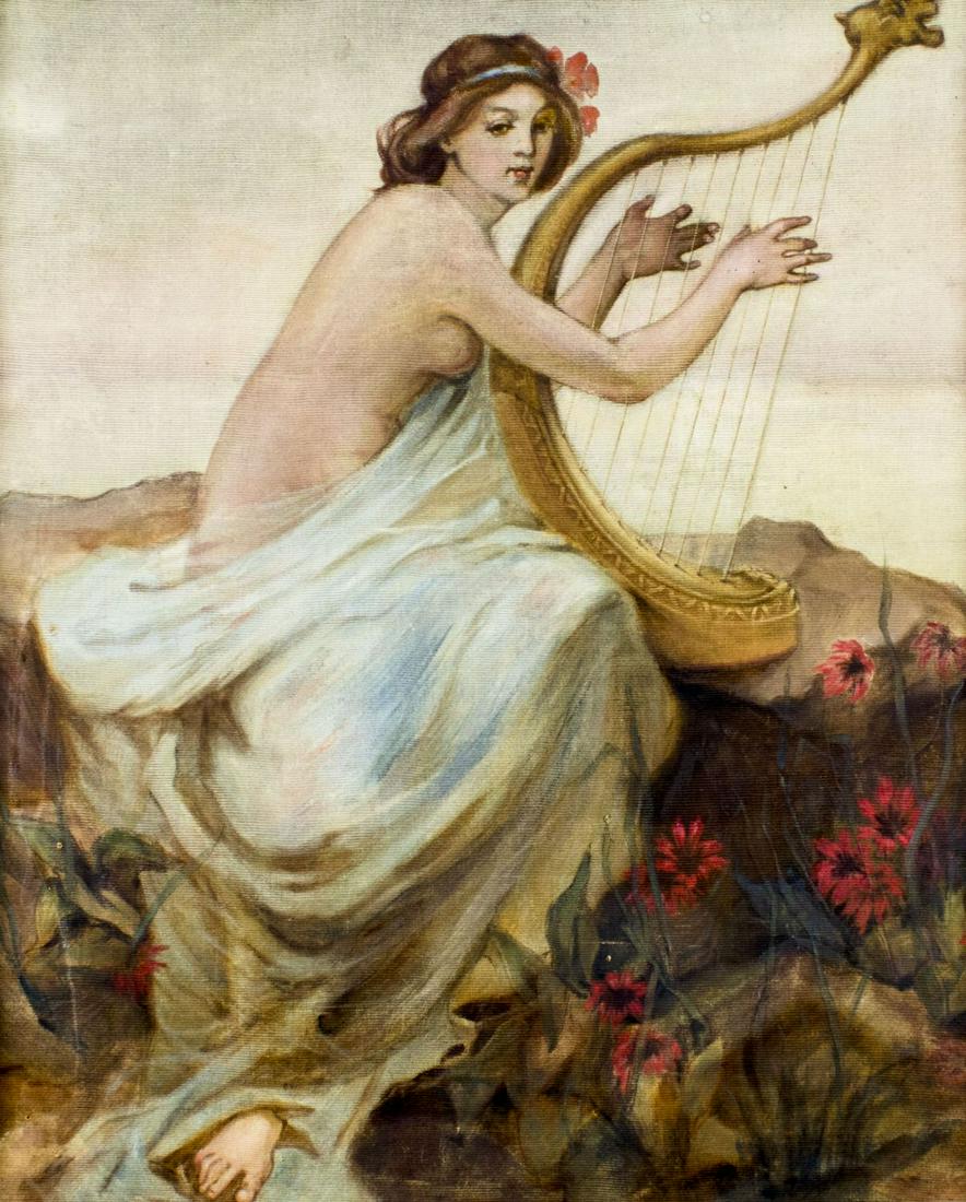 AFTER Edwin Blashfield (NY,MA,PA,1848-1936) oil painting (1 of 14)