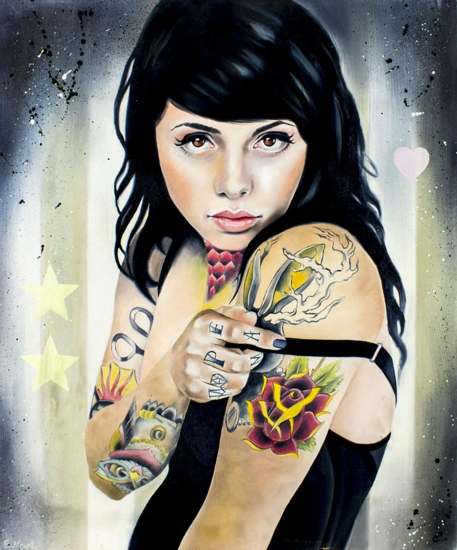 Emma Mount (uk,20/21c) Oil Painting Auction