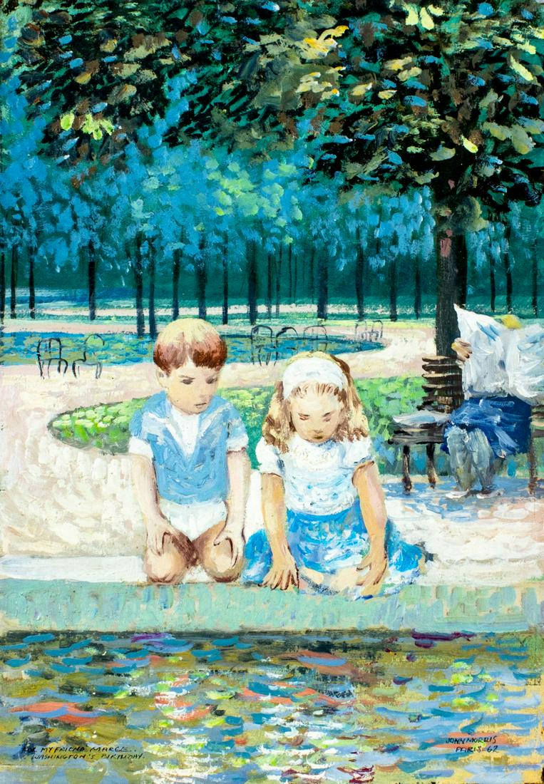 John Morris (CA,1920-1991) oil painting (1 of 12)