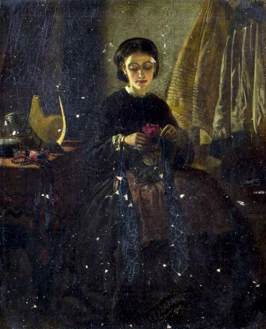 Alfred Frederick (NY,19C) oil painting antique (1 of 12)