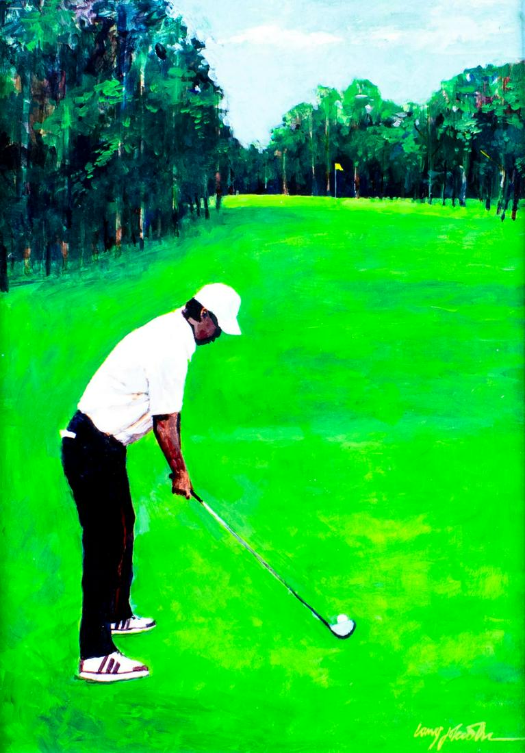 Larry Johnson (US,b 1949) oil painting (1 of 11)