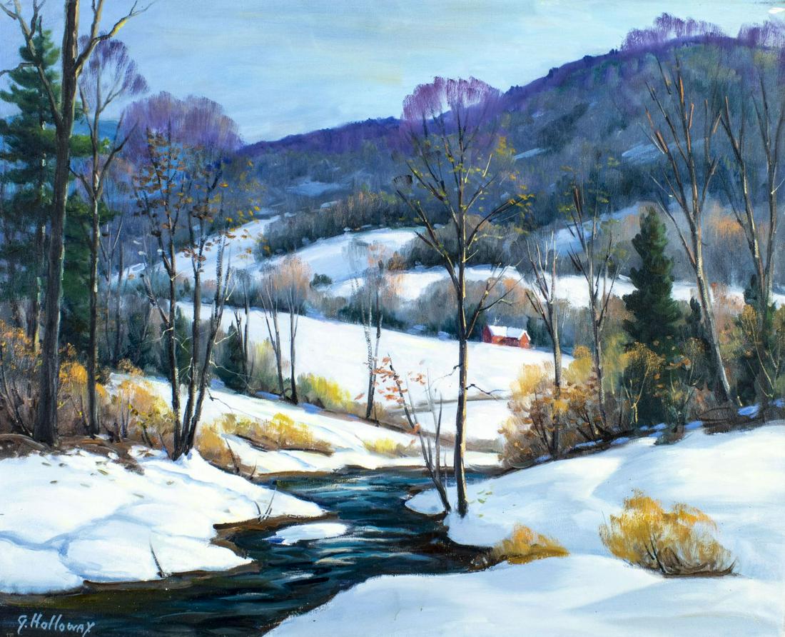 George Holloway (NJ,20C) oil painting (1 of 12)