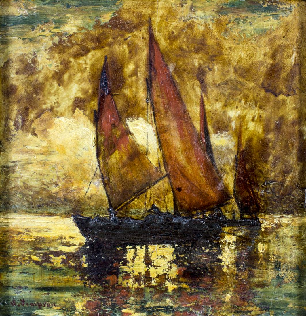 S Simpson (Europe,mid 20C) oil painting (1 of 11)