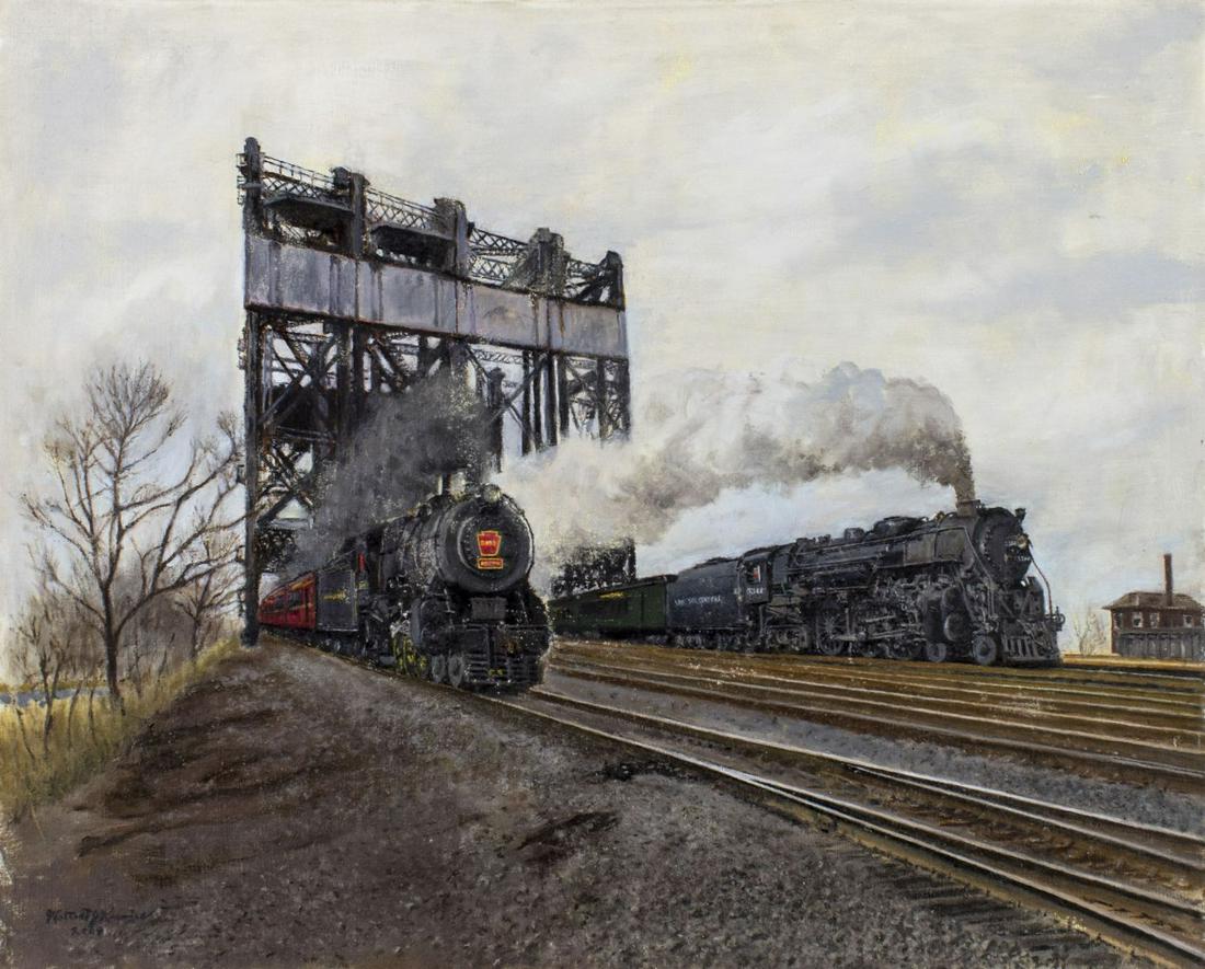 Walter Krawiec Sr (IL,Poland,1889-1982) oil painting (1 of 12)