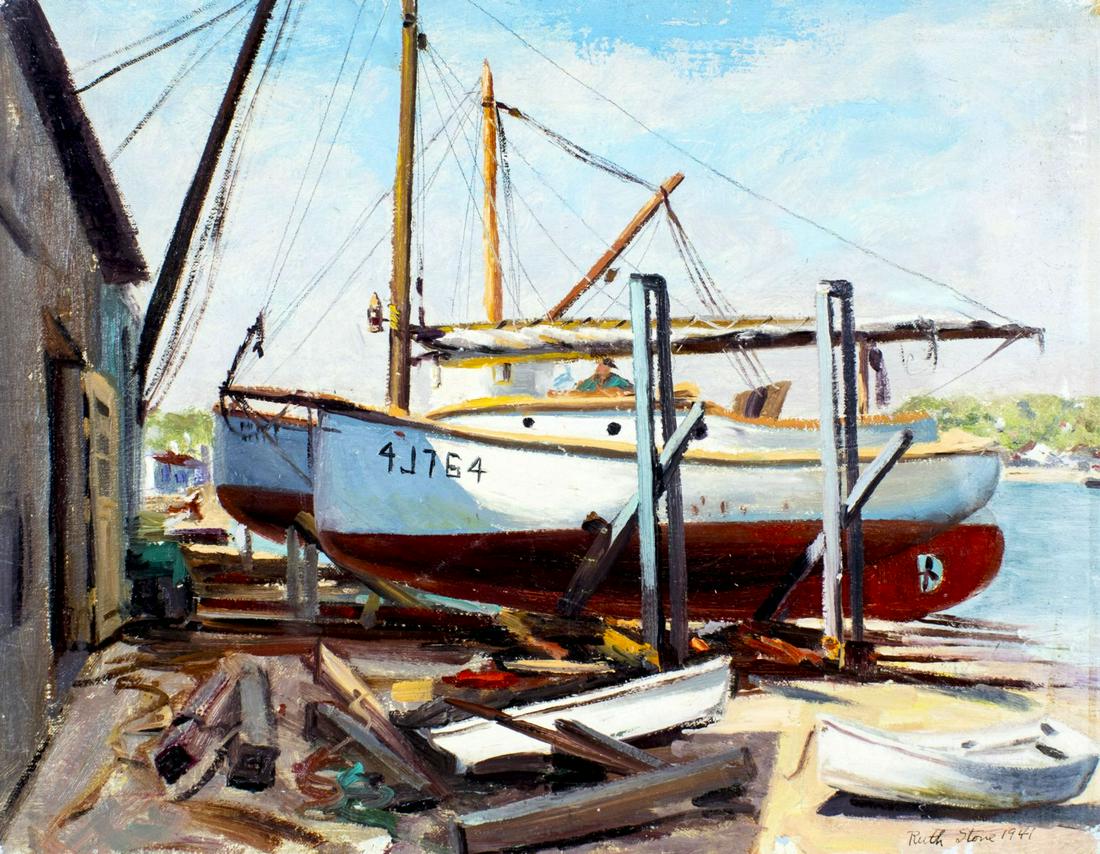 Ruth Andress Stone (PA,MO,1914-2006) oil painting (1 of 12)