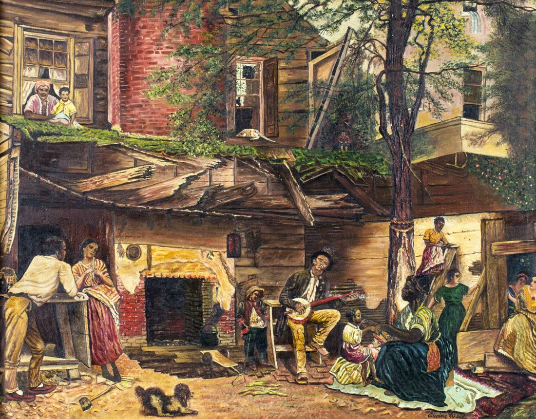 Irving Weil (US,mid 20C) oil painting (1 of 14)