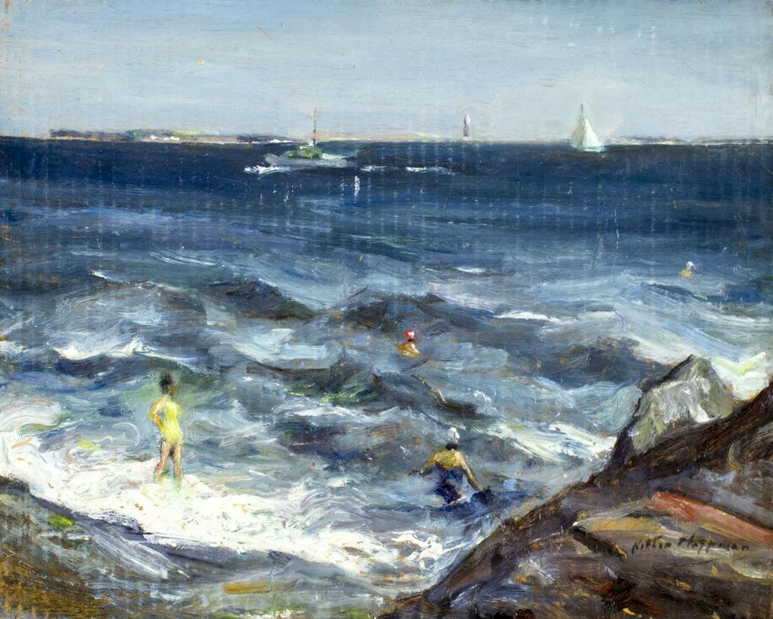 Nathan Hoffman (Russia,NY,NJ,1900-1979) oil painting (1 of 12)