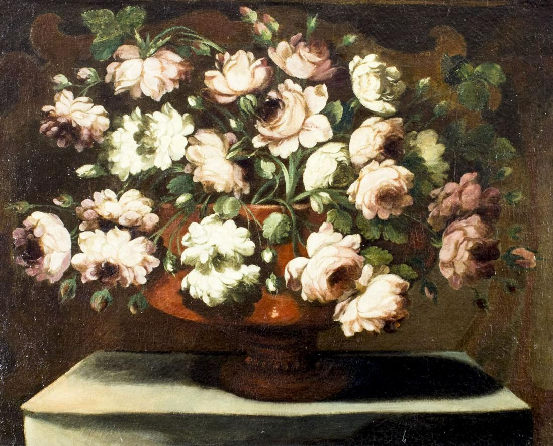 Antique 19C European oil painting (1 of 12)