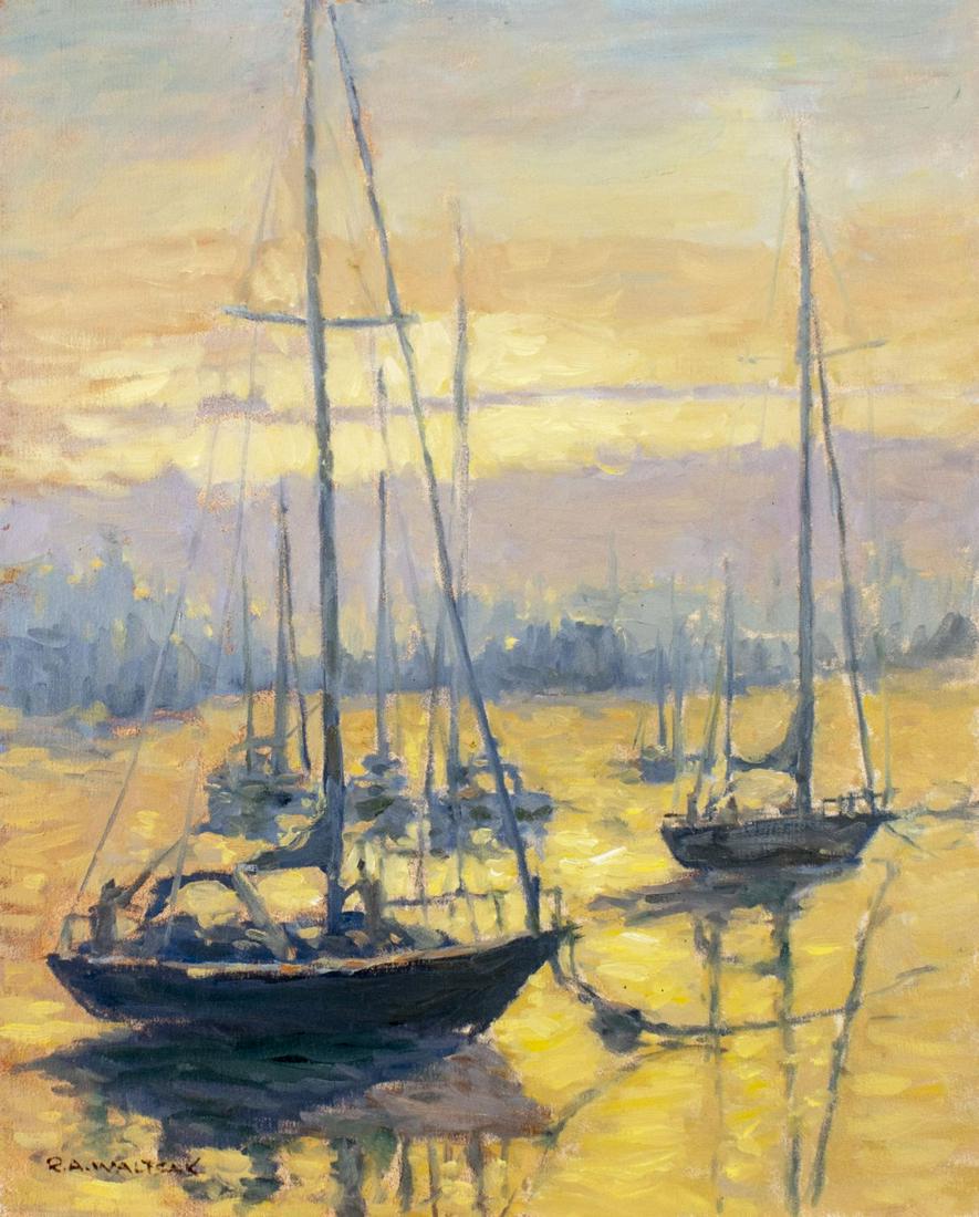 Robert Waltsak (NJ,b 1944) oil painting (1 of 12)