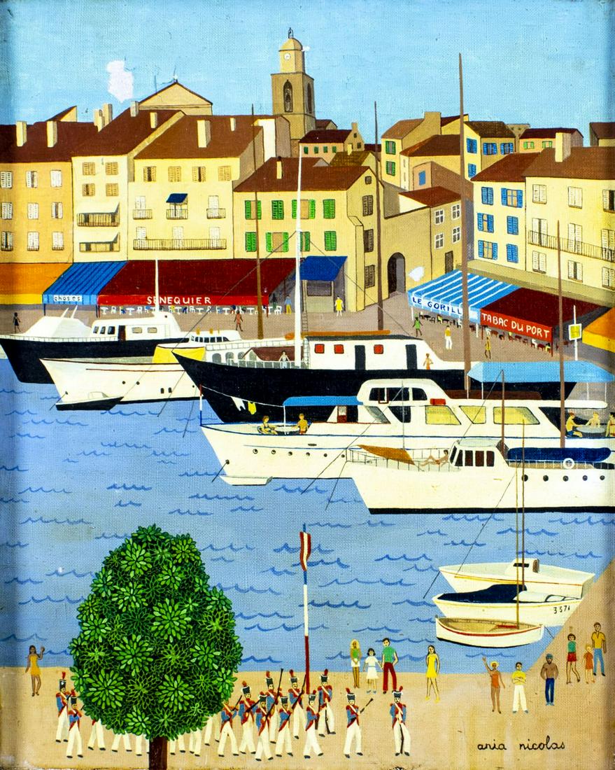 Ania Nicolas (France,b 1944) oil painting (1 of 12)