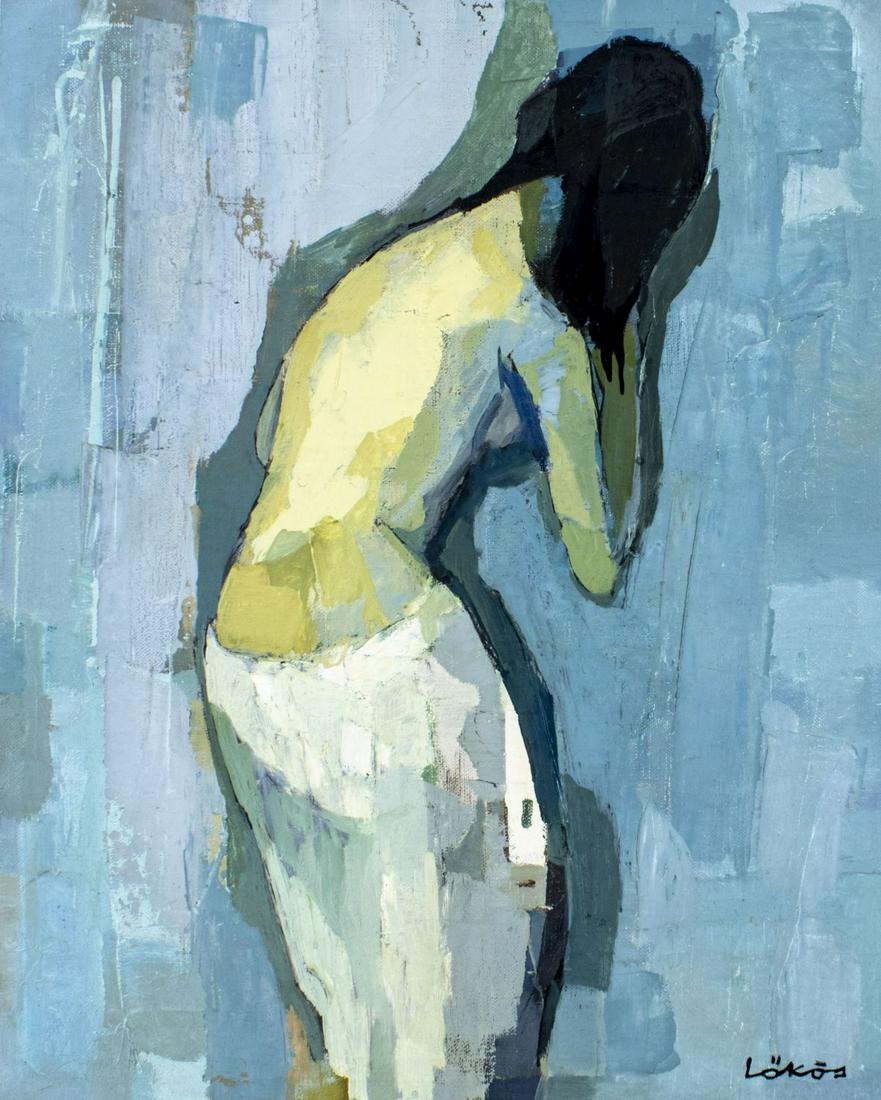 Stefan Lokos (US,Mexico,Hungary,1913-1994) oil painting (1 of 12)