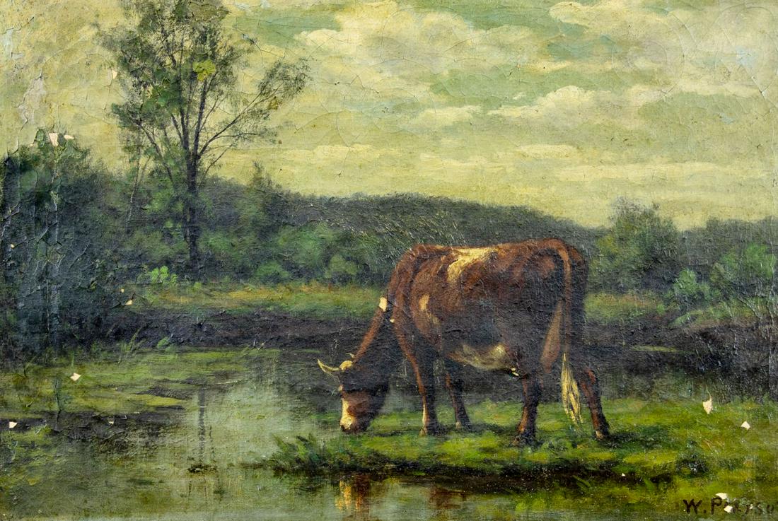 William Pearson (NY,fl 1857-1880) oil painting antique (1 of 12)