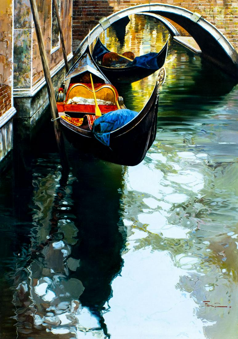 Raffaele Fiore (Italy,b 1961) oil painting (1 of 12)