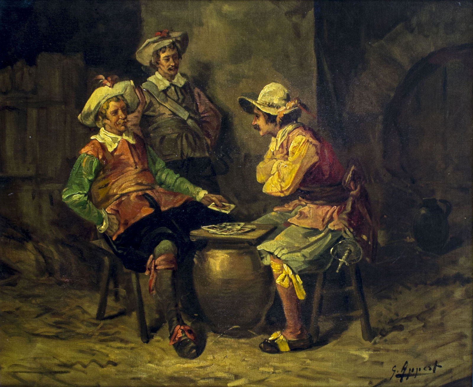 George Appert (French,1850-1934) oil painting antique (1 of 12)