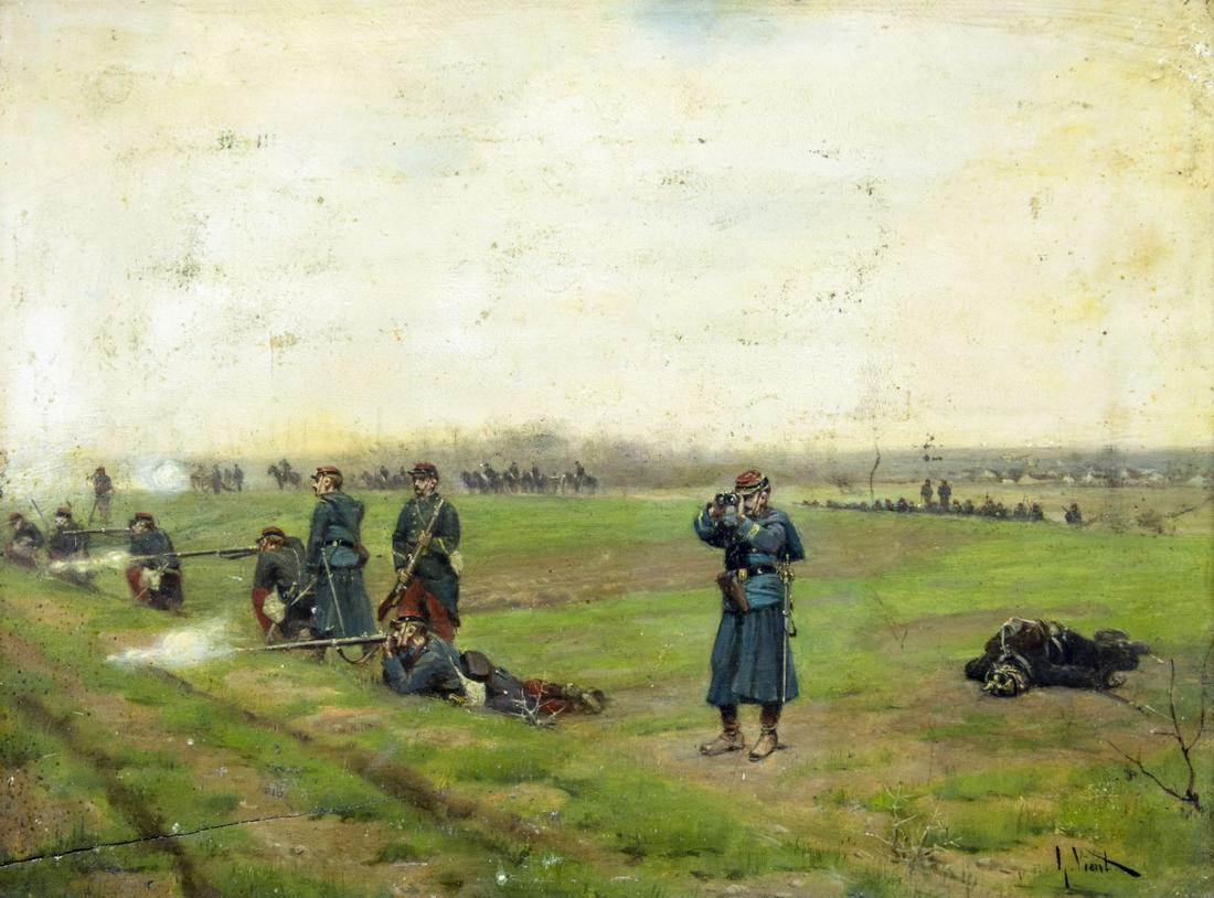 Gustave Vient (France,1847-1900) oil painting antique (1 of 11)