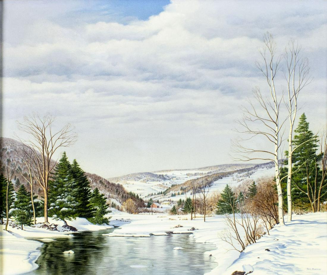 Carl Wuermer (NY,CA,German,1900-1981) oil painting (1 of 14)