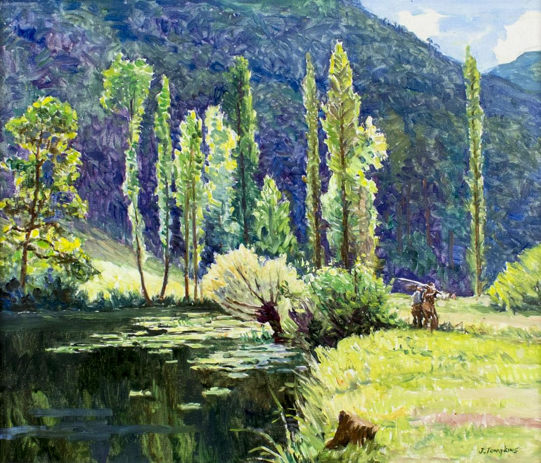 J Tompkins (Europe,20C) oil painting (1 of 12)